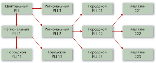 Рисунок 2. Многоуровневая схема РЦ